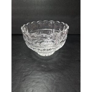 Sudety Clear Crystal Bowl, 24% Lead Glass, 6.75" Diameter Glass Bowl, Home Decor